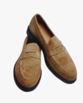 Genuine Suede Leather Loafer Tan Color
