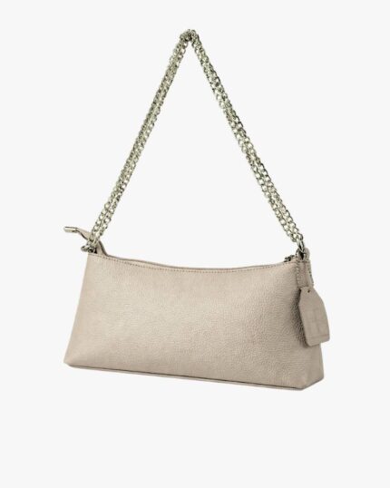 Chain Shoulder Bag Beige