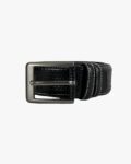 Monarch Textured Leather Belt Black - Image 2
