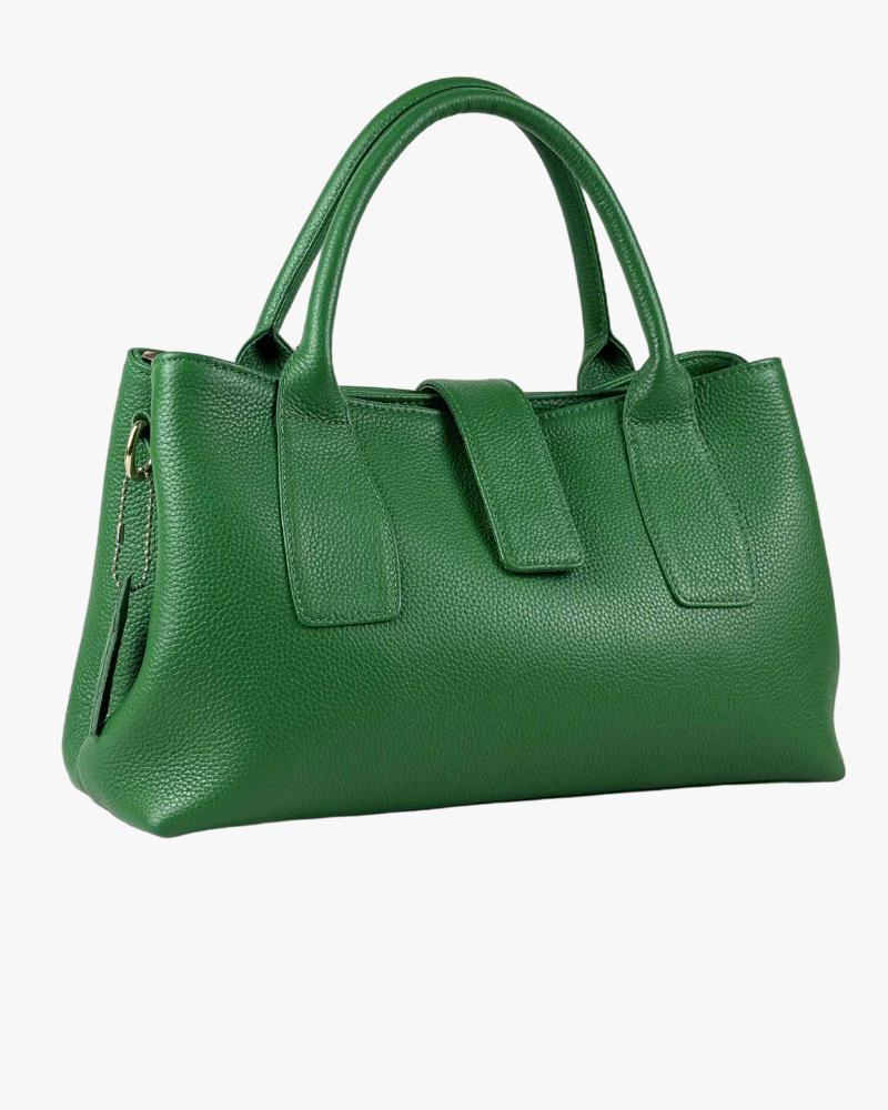 Top-Handle Satchel Emerald Green (1) Top-Handle Satchel Emerald Green - Image 1