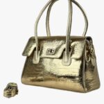 Top-Handle Trapezoid Frame Gold