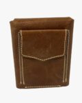 3 Fold Magnetic Wallet Dark-Tan - Image 2