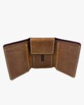 3 Fold Magnetic Wallet Dark-Tan - Image 3