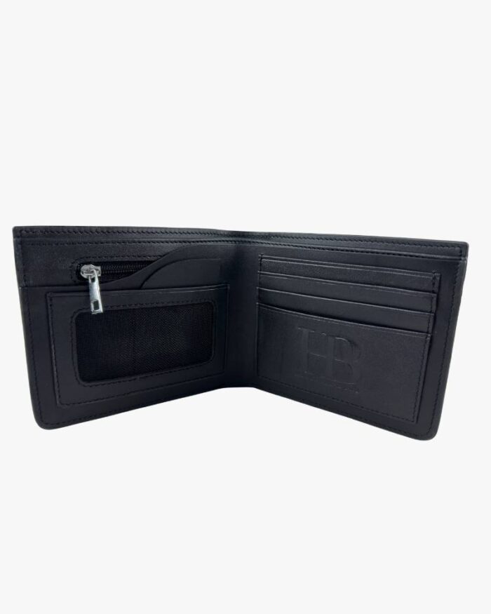 Bifold Wallet with Coin Zip Black - Image 2