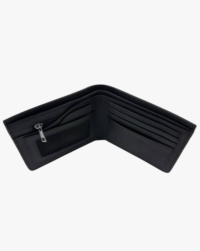 Bifold Wallet with Coin Zip Black - Image 3