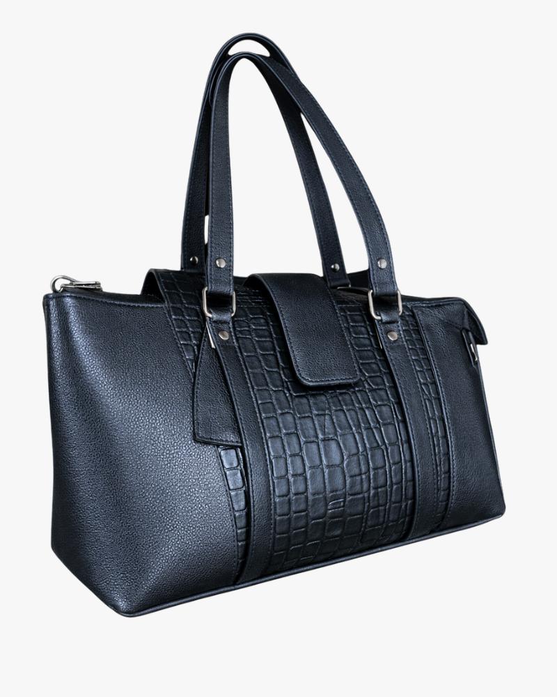 Mixed-Media Tote (1) Mixed-Media Tote - Image 1