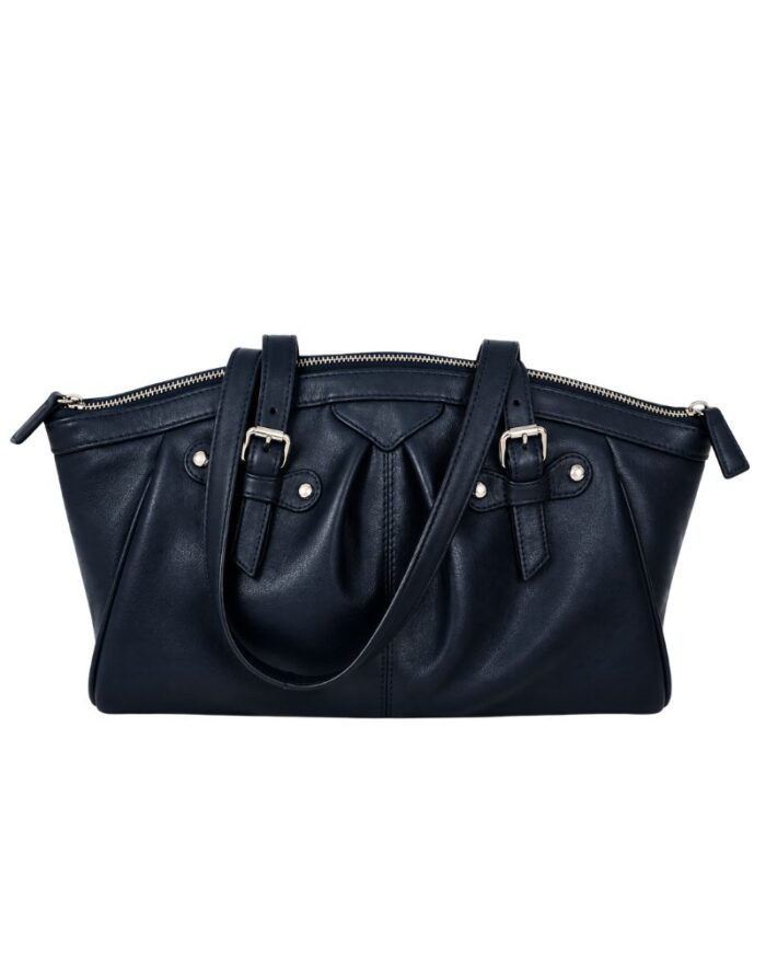 Bond Pleated Leather Tote - Image 3