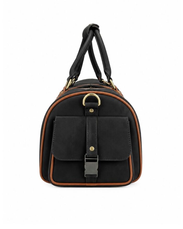 Classic Leather Weekender Bag - Image 3