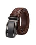 Luxury Leather Slide Lock Belt